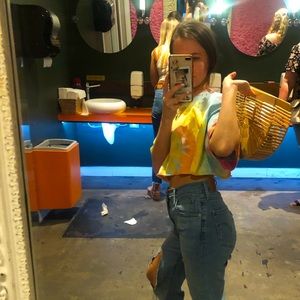 Boys Lie Super Crop Pastel Tie Dye T Shirt